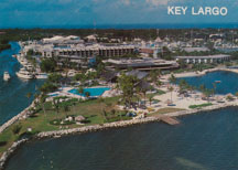 View from ocean of Buccaneer Island (postcard)
