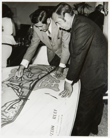 Harper Sibley and Morris Burk review the gHagen and Devlin plan for the Ocean Reef golf course expansion.