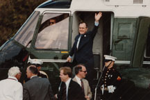 The 1990 summit conference with President George Bush