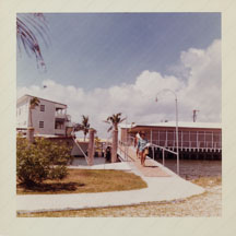 March 1961, Walkover to beach, old inn at left plus rooms - suites at right.  Photo Donated by Doris Terry
